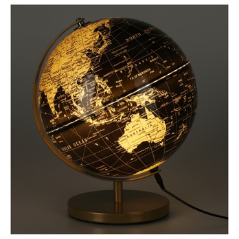 Stolná lampa GLOBUS čierna/zlatá 1