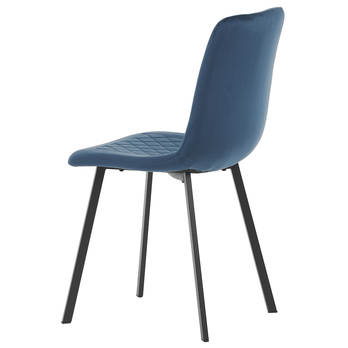 Jedálenská stolička GLORY modrá/čierna 3