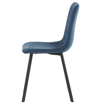 Jedálenská stolička GLORY modrá/čierna 4