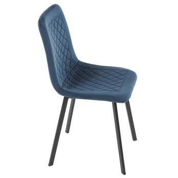 Jedálenská stolička GLORY modrá/čierna 6