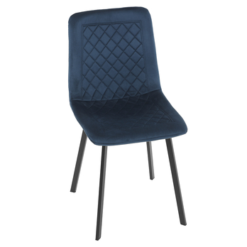 Jedálenská stolička GLORY modrá/čierna 7