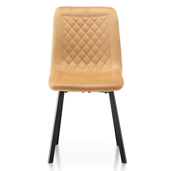 Jedálenská stolička GLORY žltá/čierna 1