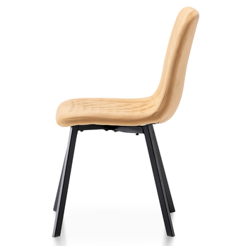 Jedálenská stolička GLORY žltá/čierna 2