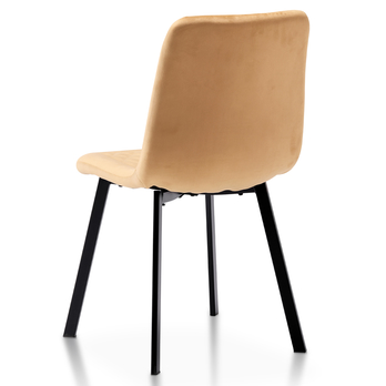 Jedálenská stolička GLORY žltá/čierna 3