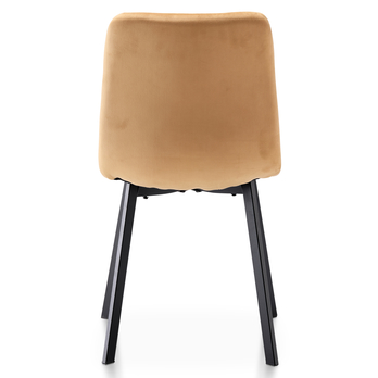 Jedálenská stolička GLORY žltá/čierna 4