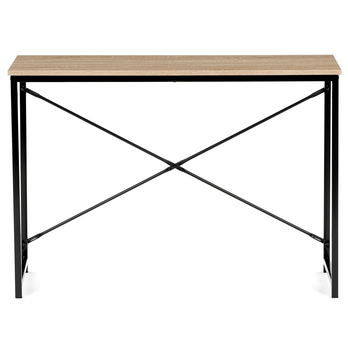 Písací stôl GLOWEN čierny kov/dub divoký 3