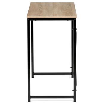 Písací stôl GLOWEN čierny kov/dub divoký 4