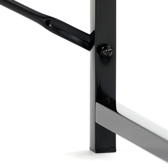 Písací stôl GLOWEN čierny kov/dub divoký 6