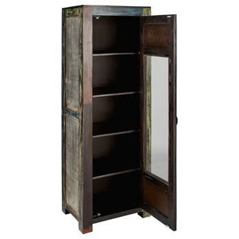 Vitrína GOA mangovník/akácia/kovové aplikácie 2