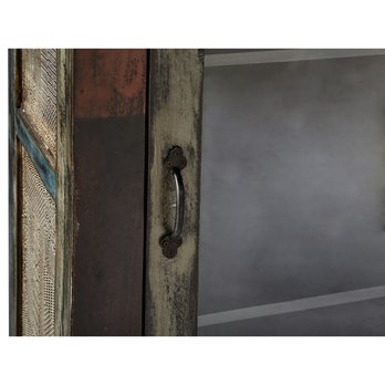 Vitrína GOA mangovník/akácia/kovové aplikácie 4