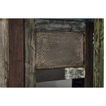 Vitrína GOA mangovník/akácia/kovové aplikácie 5