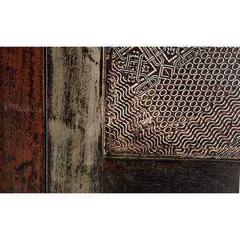 Vitrína GOA mangovník/akácia/kovové aplikácie 6