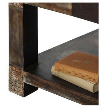 Konferenčný stolík GOA mangovník/akácia, šírka 80 cm 3