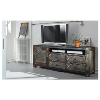 TV stolík GOA mangovník/akácia/kovové aplikácie, šírka 180 cm 1