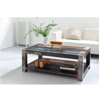 Konferenčný stolík GOA mangovník/akácia, šírka 120 cm 1