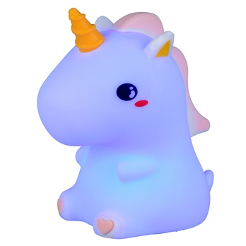 Stolná LED RGB lampa GOLDY biela 3