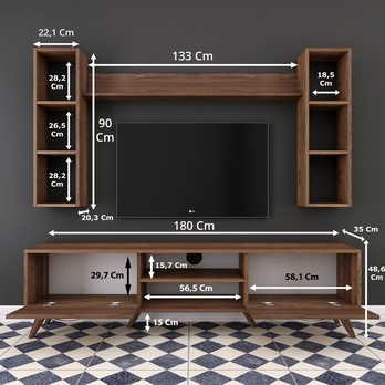 Obývacia stena GOO 2 orech 10