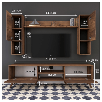 TV zostava GOO orech 4