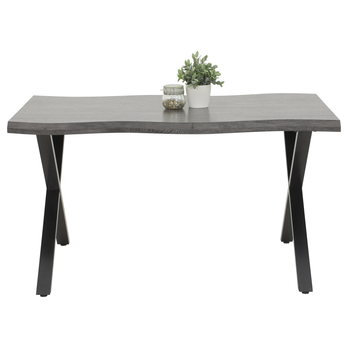 Jedálenský stôl GORA sivá/čierna, šírka 140 cm 2