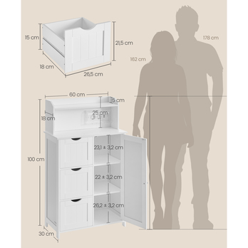 Kúpeľňová skrinka GORDES 19 biela 6
