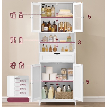 Kúpeľňová skrinka GORDES 20 biela 3