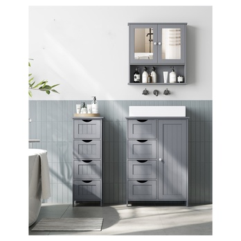 Zrkadlová skrinka GORDES 21 sivá 1