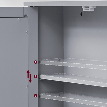 Zrkadlová skrinka GORDES 21 sivá 2