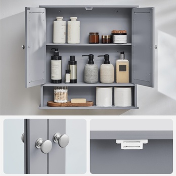 Zrkadlová skrinka GORDES 21 sivá 3