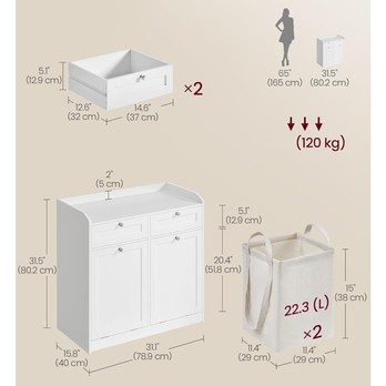 Kúpeľňová skrinka GORDES 4 biela 5