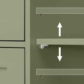 Spodná skrinka GORDES svetlozelená 6