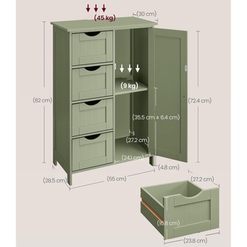 Spodná skrinka GORDES svetlozelená 7