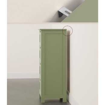 Zásuvková skrinka GORDES svetlozelená 3