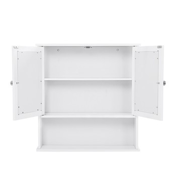 Kúpeľňová skrinka so zrkadlom GORDES biela 5