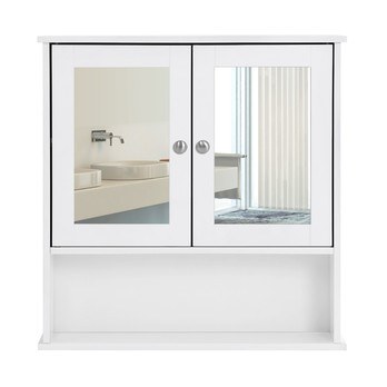 Kúpeľňová skrinka so zrkadlom GORDES biela 6