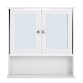 Kúpeľňová skrinka so zrkadlom GORDES biela 7