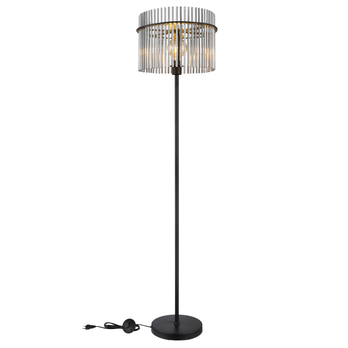 Stojacia lampa  GORLEY čierna, výška 152 cm 2