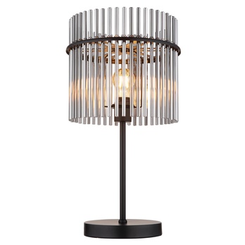 Stolná lampa GORLEY čierna/sivá 4