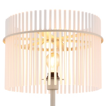 Stojacia lampa GORLEY piesková/priehľadná 2