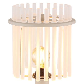 Stolná lampa GORLEY piesková/priehľadná 2