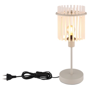 Stolná lampa GORLEY piesková/priehľadná 5