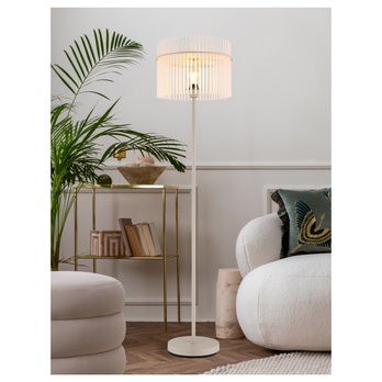 Stojacia lampa GORLEY piesková/priehľadná 1