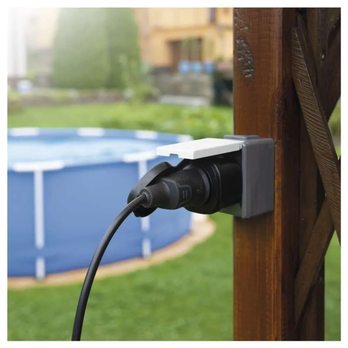 Vonkajšia zásuvka GOSMART P5552 čierna 1