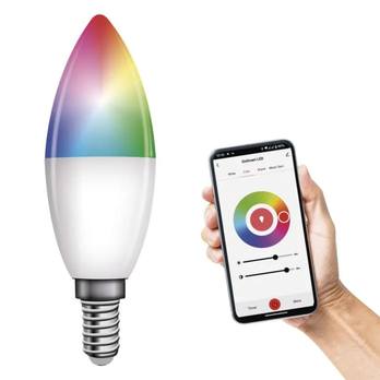 Smart LED žiarovka stmievateľná GOSMART ZQW322R E14, 4,8W, viacfarebná + RGB 3