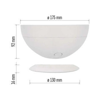 Stolná lampa GOSMART biela 11