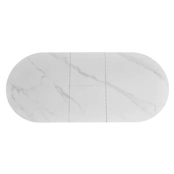 Jedálenský stôl GOSTUN 3 biela/čierna 2