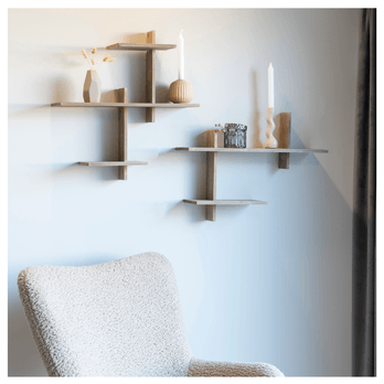 Nástenný regál GOVA prírodná 1