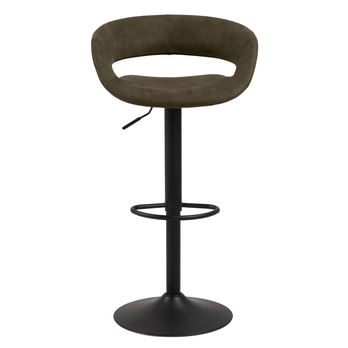 Barová stolička GRACE olivová/čierna 2
