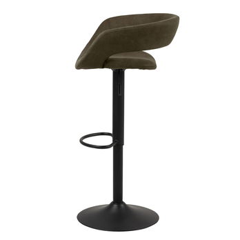 Barová stolička GRACE olivová/čierna 3