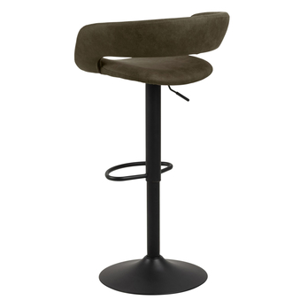 Barová stolička GRACE olivová/čierna 4