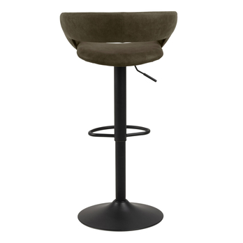 Barová stolička GRACE olivová/čierna 5